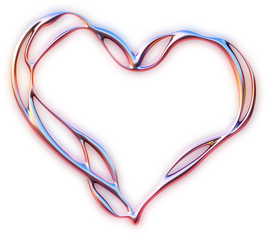 Dreamy Digital Gothic Heart